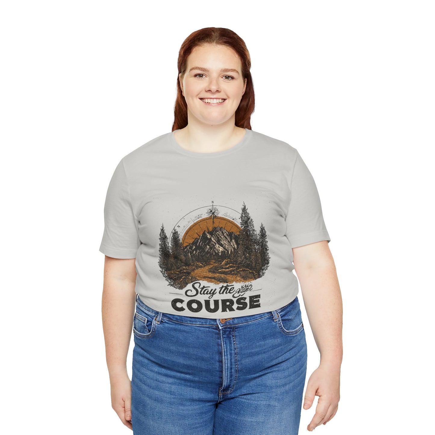 Stay the Course Mountain Tee - Unisex Jersey Short Sleeve Shirt