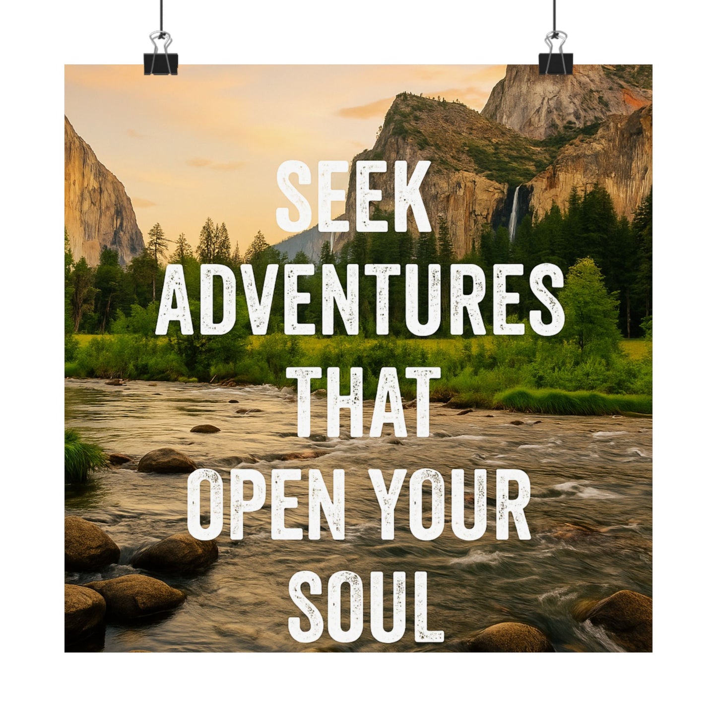 Adventure Poster - Seek Adventures That Open Your Soul