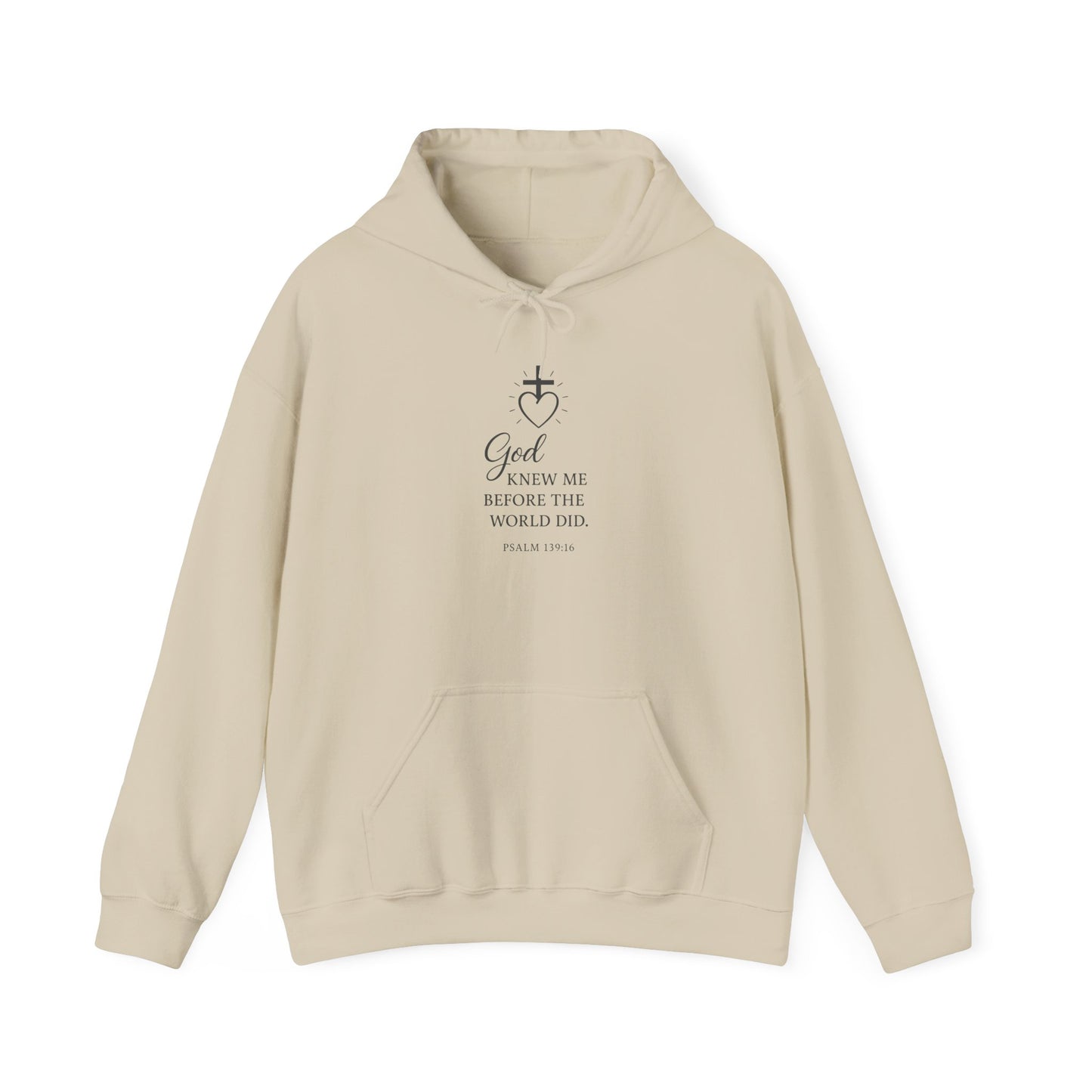 Faith-Inspired Unisex Hoodie with Inspirational Quote Psalm 139:16