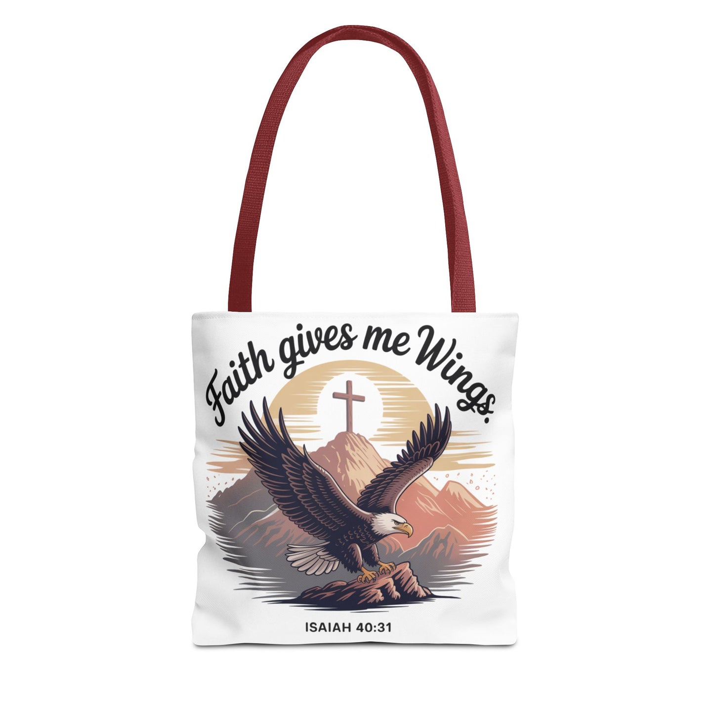 Faith-Inspired Tote Bag: Wings & Infinite Blessings