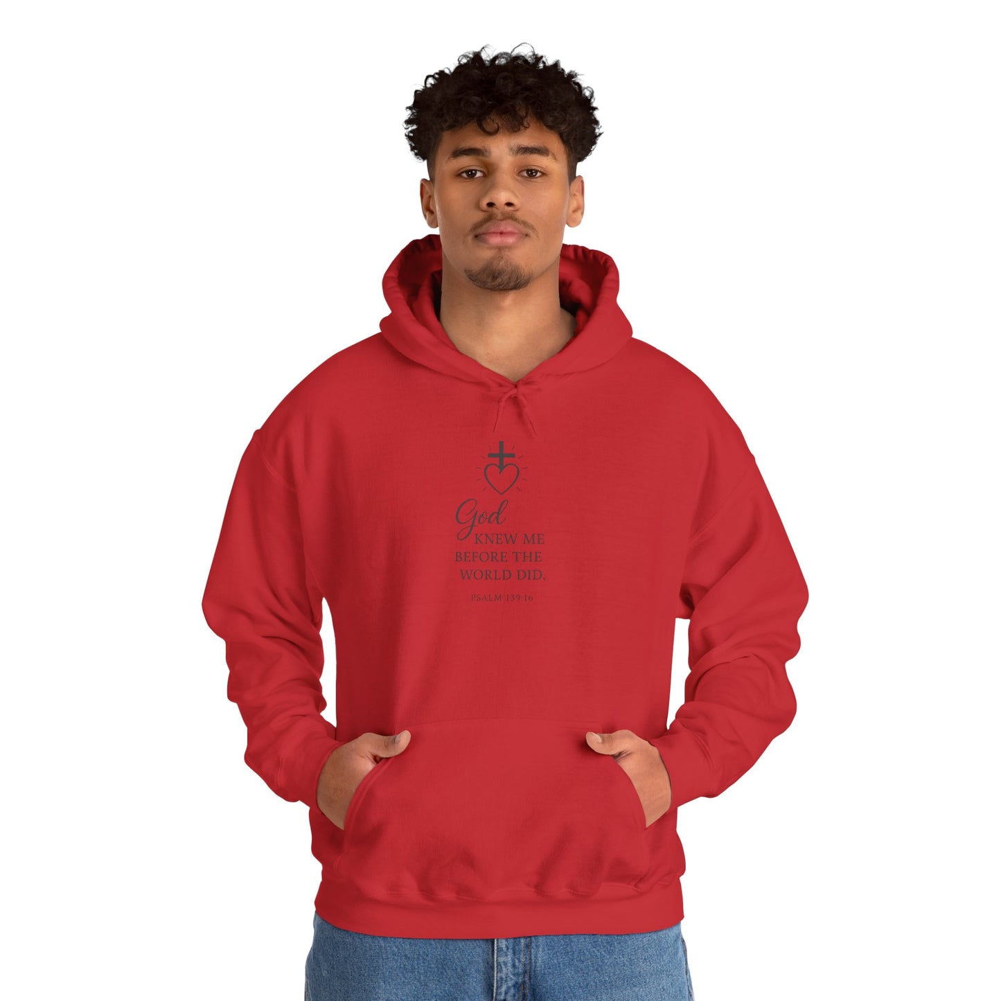 Faith-Inspired Unisex Hoodie with Inspirational Quote Psalm 139:16