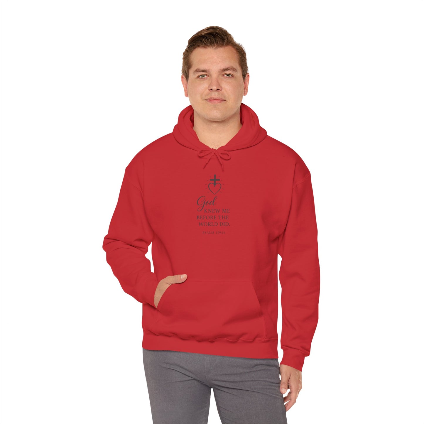 Faith-Inspired Unisex Hoodie with Inspirational Quote Psalm 139:16