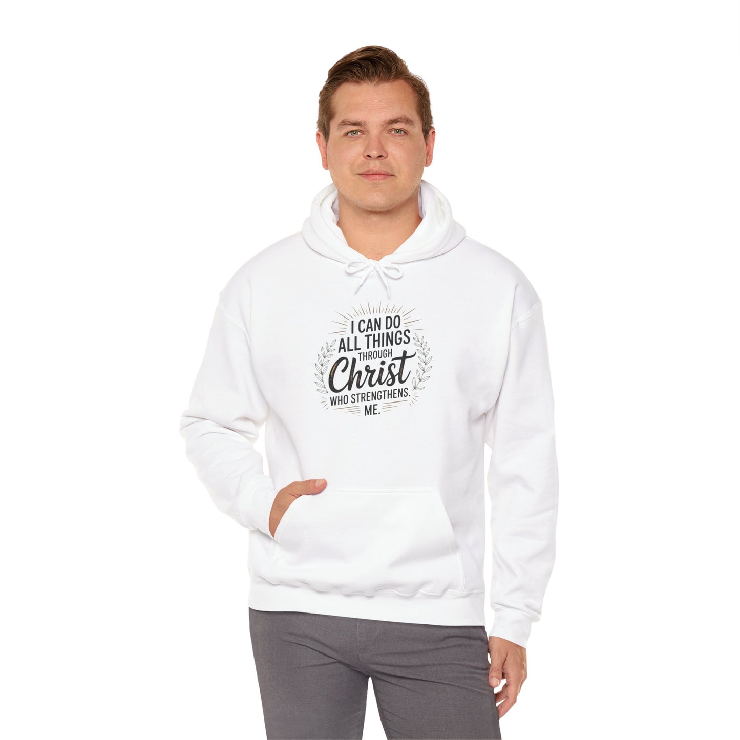 Inspirational Christian Hoodie - I Can Do All Things Through Christ