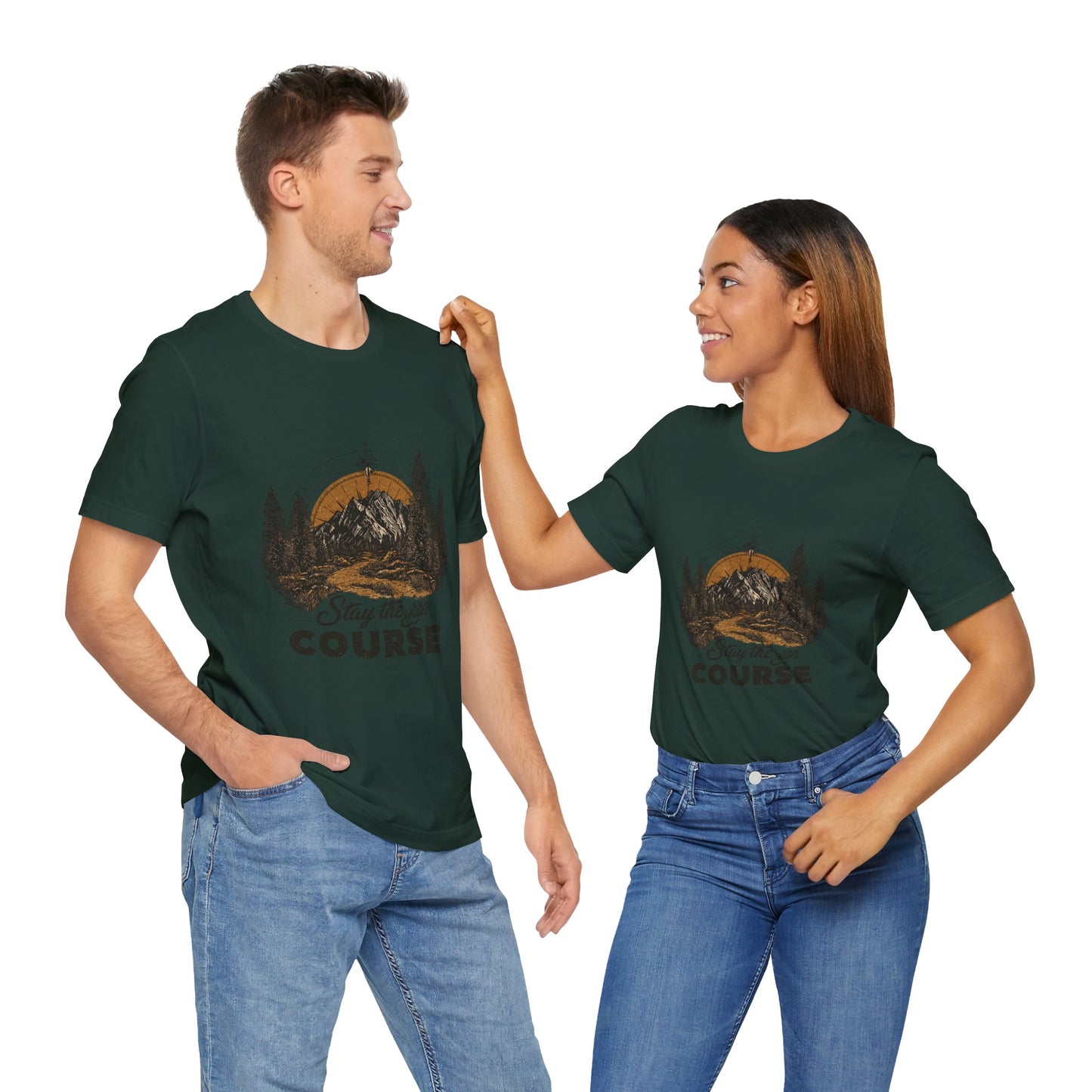 Stay the Course Mountain Tee - Unisex Jersey Short Sleeve Shirt