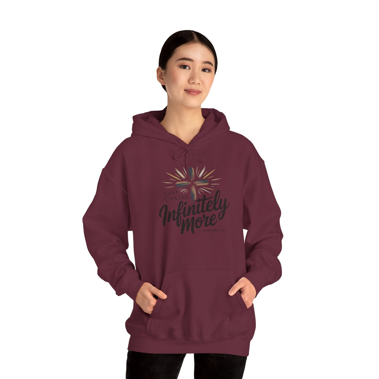 Infinity More Hooded Sweatshirt - Unisex Inspirational Pullover
