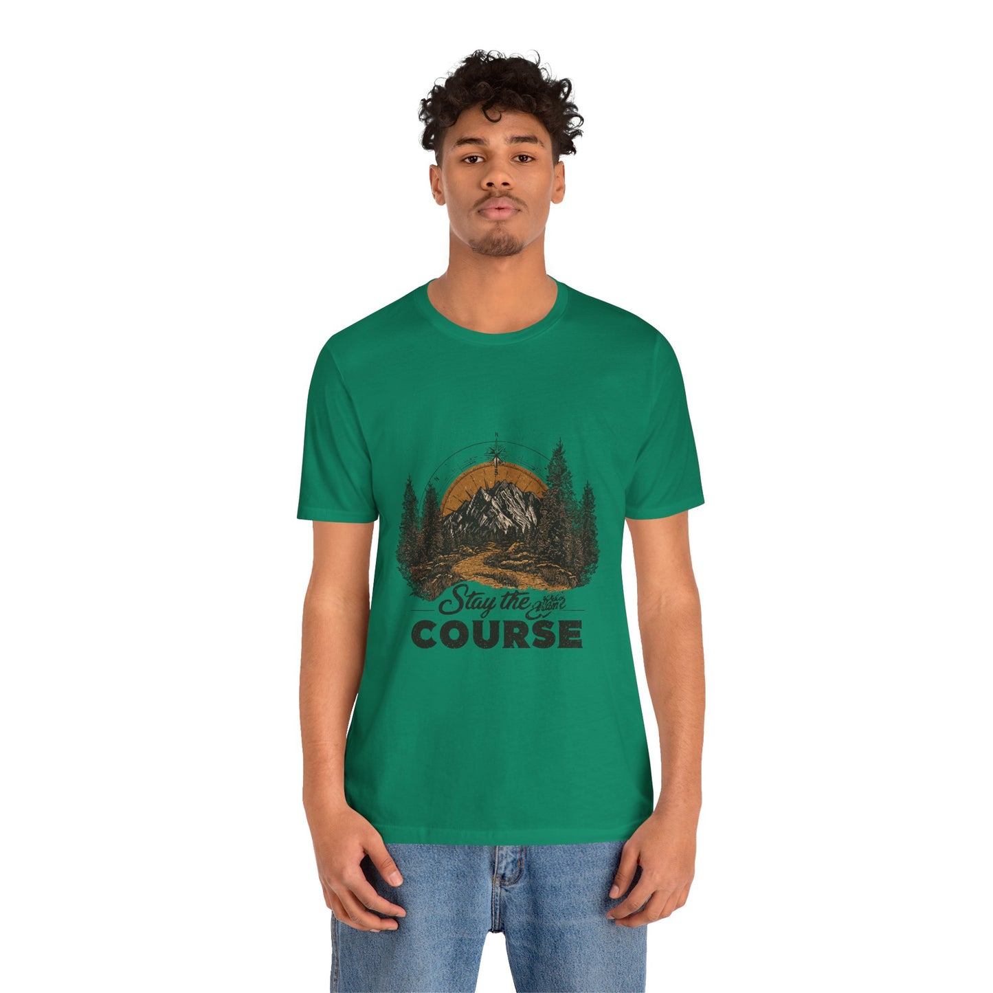 Stay the Course Mountain Tee - Unisex Jersey Short Sleeve Shirt