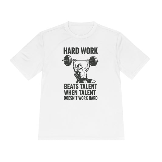Hard Work Motivation Unisex Moisture Wicking Tee