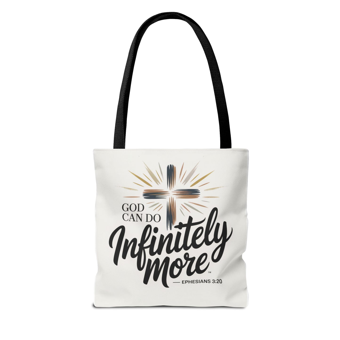 Faith-Inspired Tote Bag: Wings & Infinite Blessings