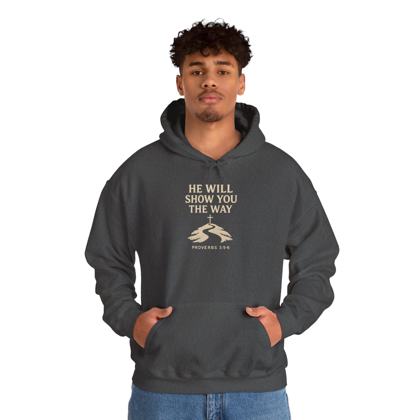 Inspirational Faith Hoodie for Comfort and Style Proverbs 3:5-6