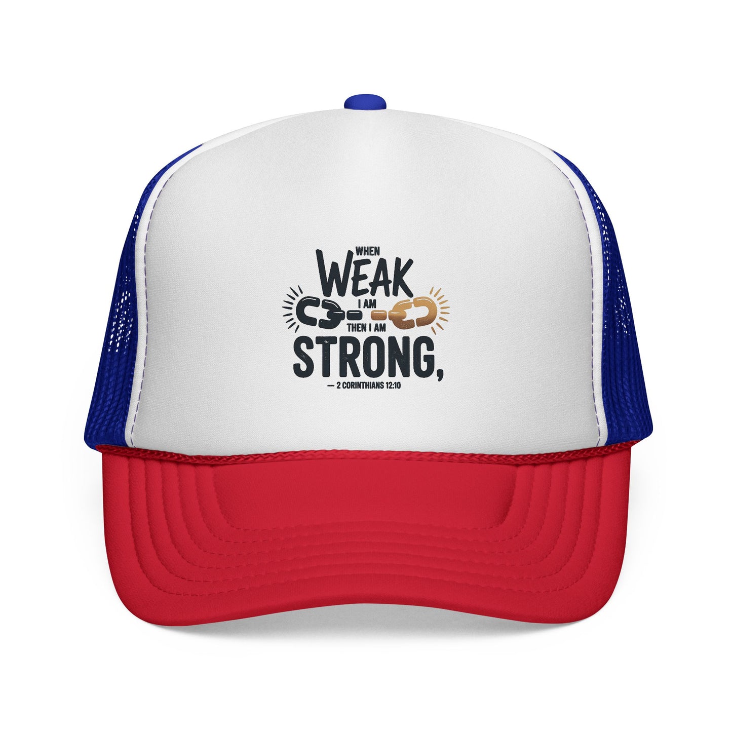 Empowering Trucker Cap - 'From Weak to Strong' Statement Hat