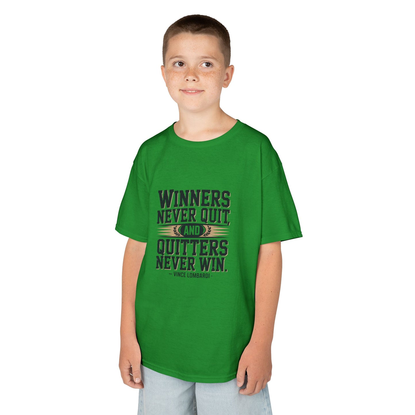 Winners Never Quit Kids Tee