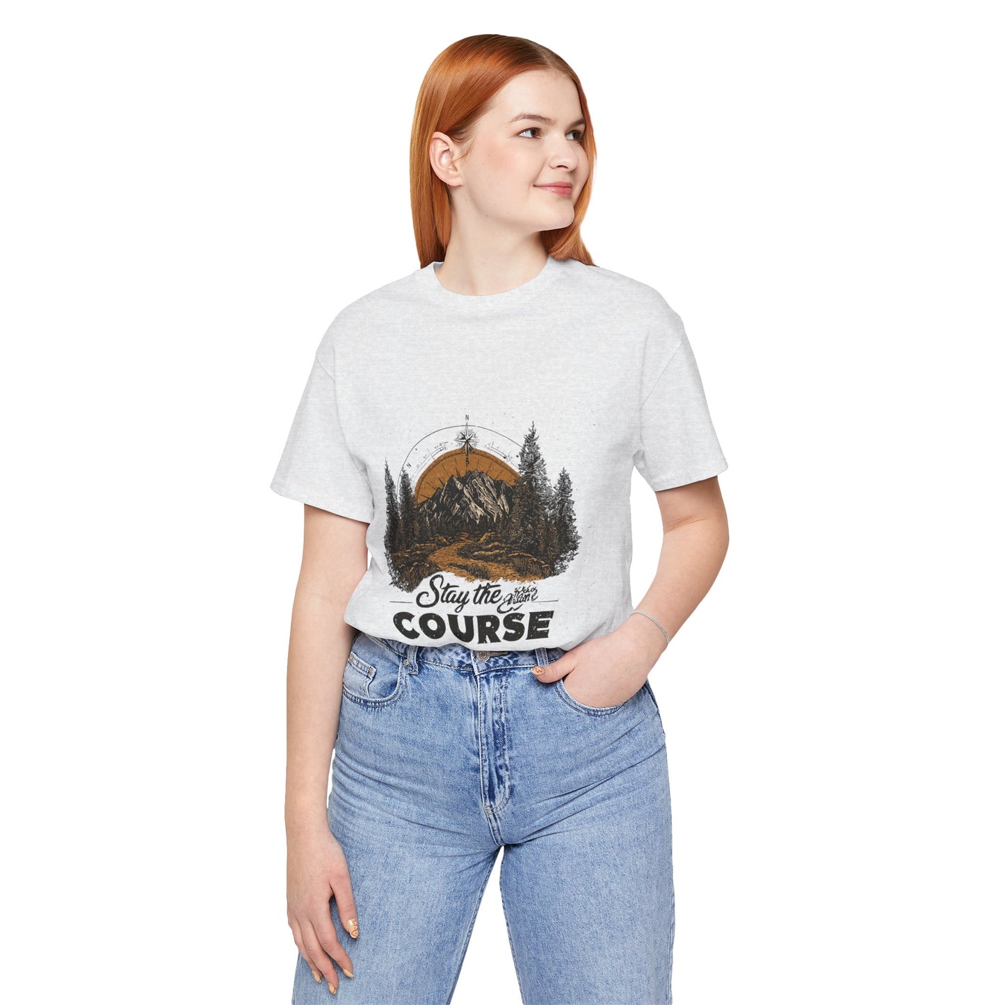 Stay the Course Mountain Tee - Unisex Jersey Short Sleeve Shirt