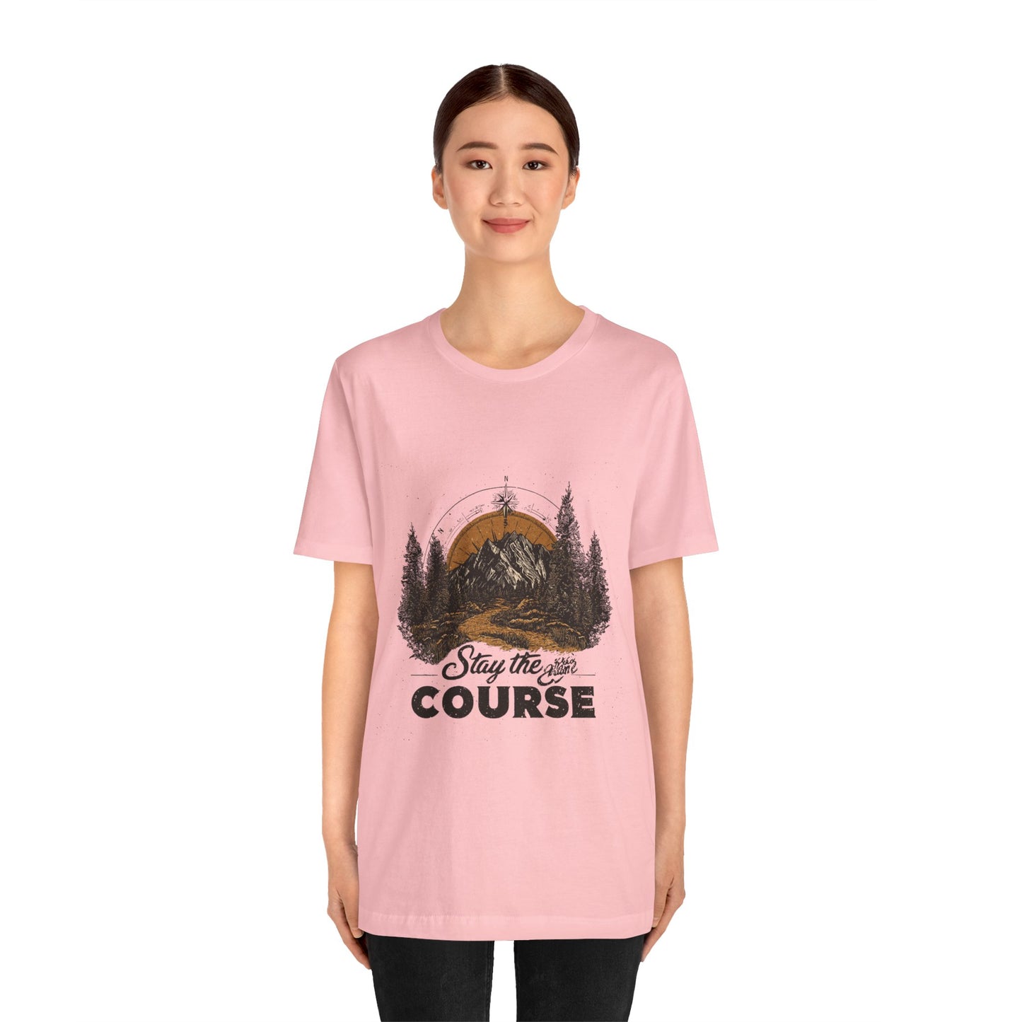 Stay the Course Mountain Tee - Unisex Jersey Short Sleeve Shirt