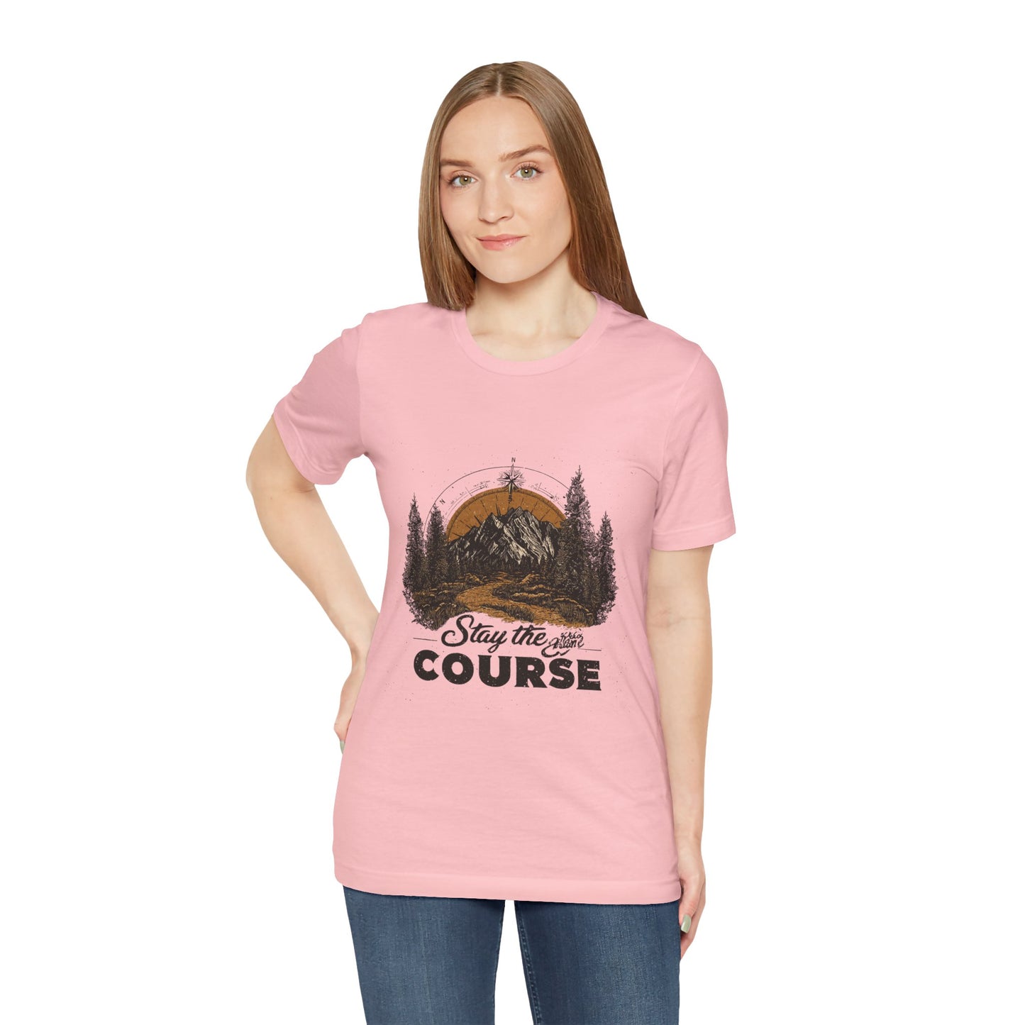 Stay the Course Mountain Tee - Unisex Jersey Short Sleeve Shirt