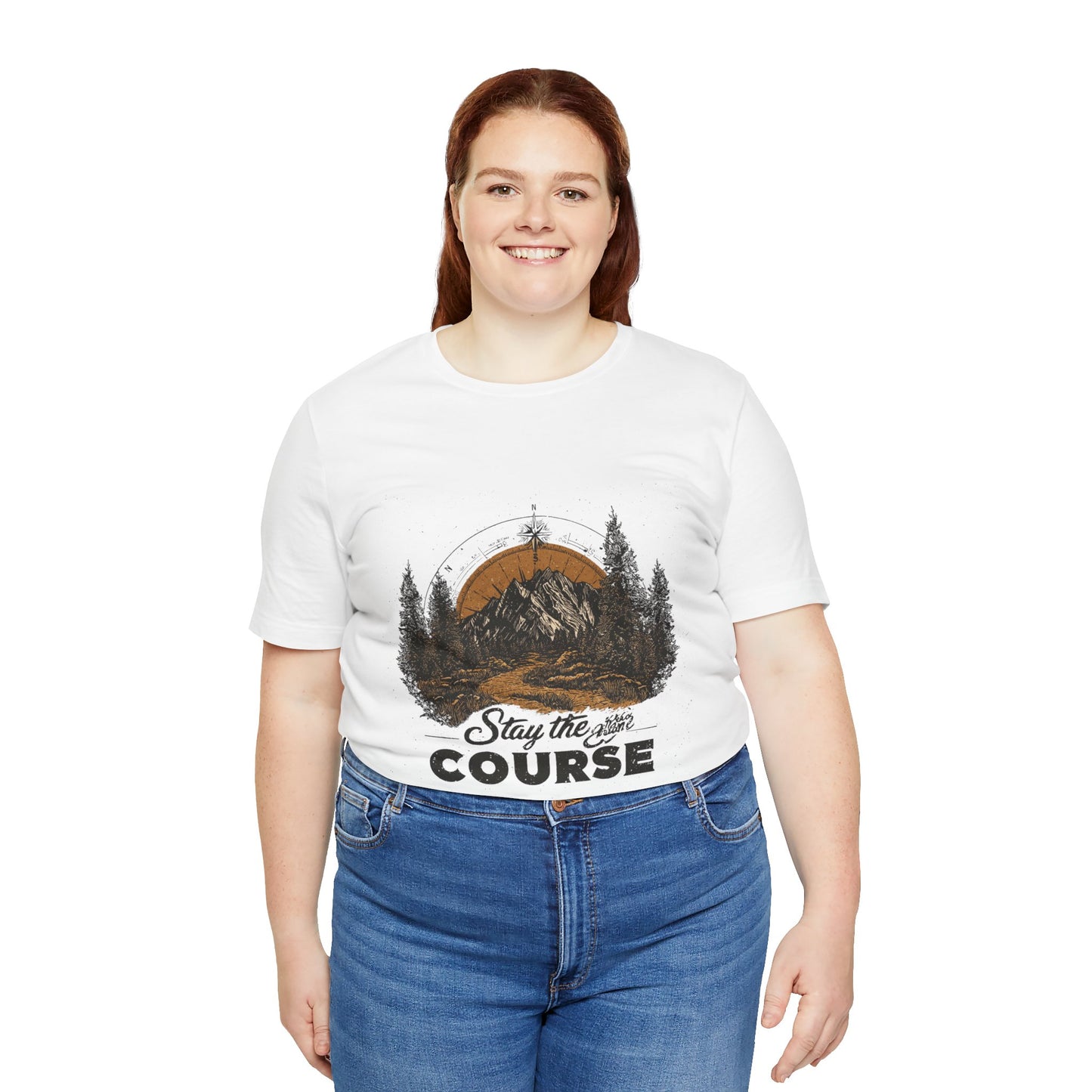 Stay the Course Mountain Tee - Unisex Jersey Short Sleeve Shirt