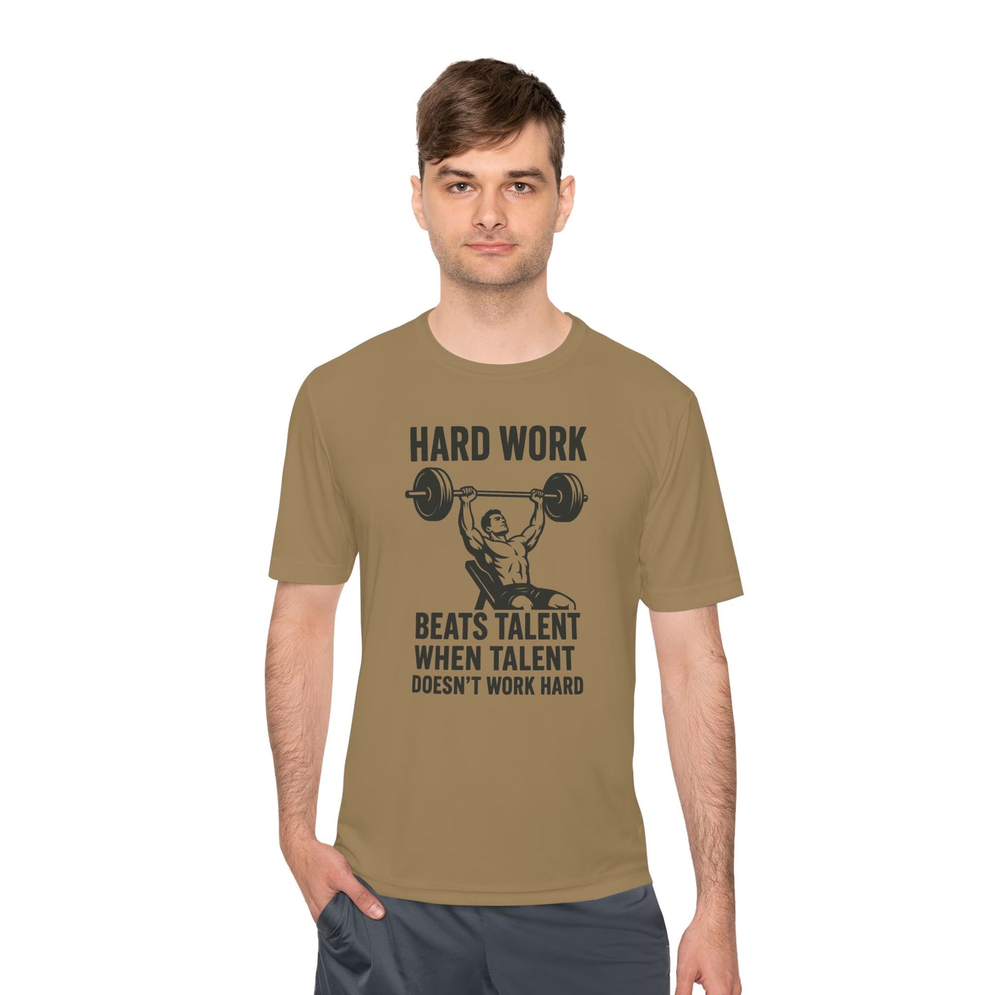 Hard Work Motivation Unisex Moisture Wicking Tee