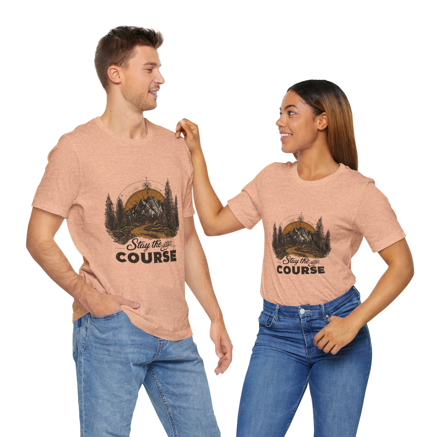 Stay the Course Mountain Tee - Unisex Jersey Short Sleeve Shirt