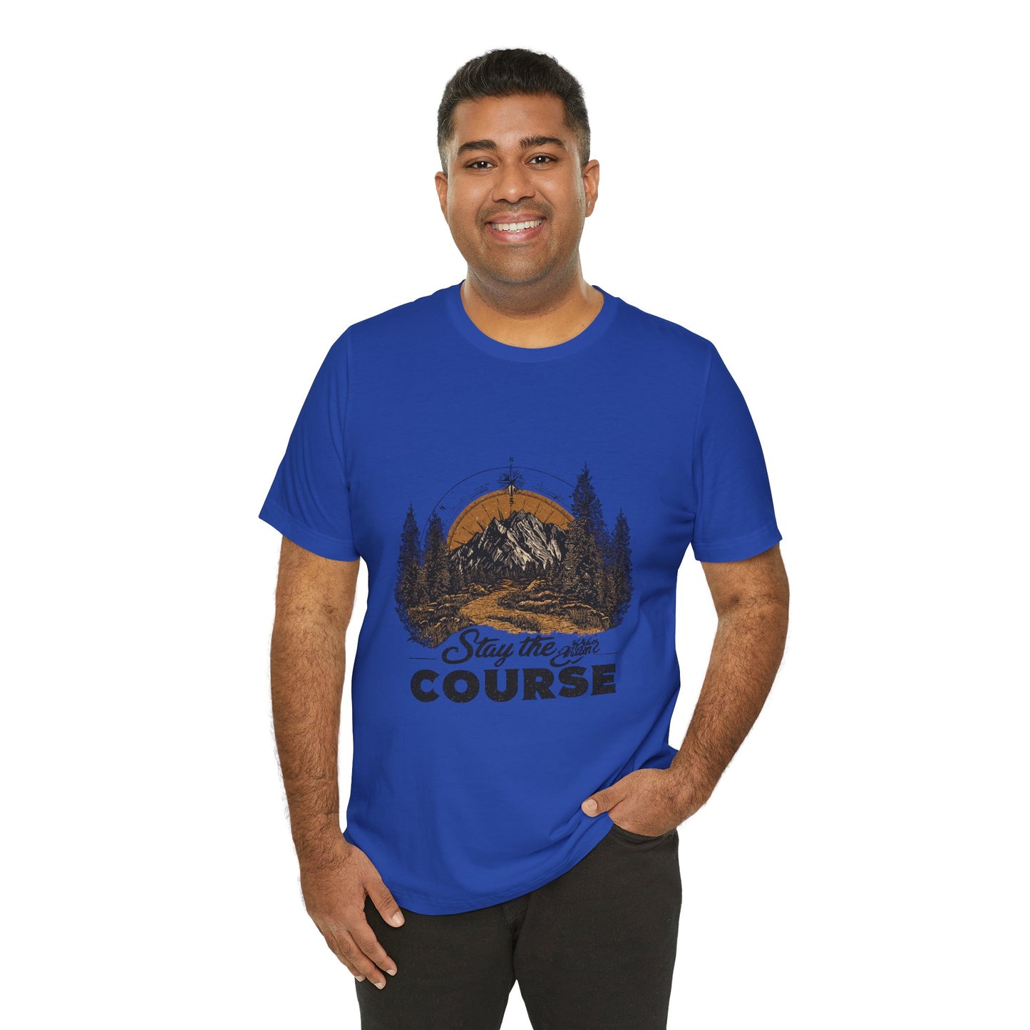 Stay the Course Mountain Tee - Unisex Jersey Short Sleeve Shirt