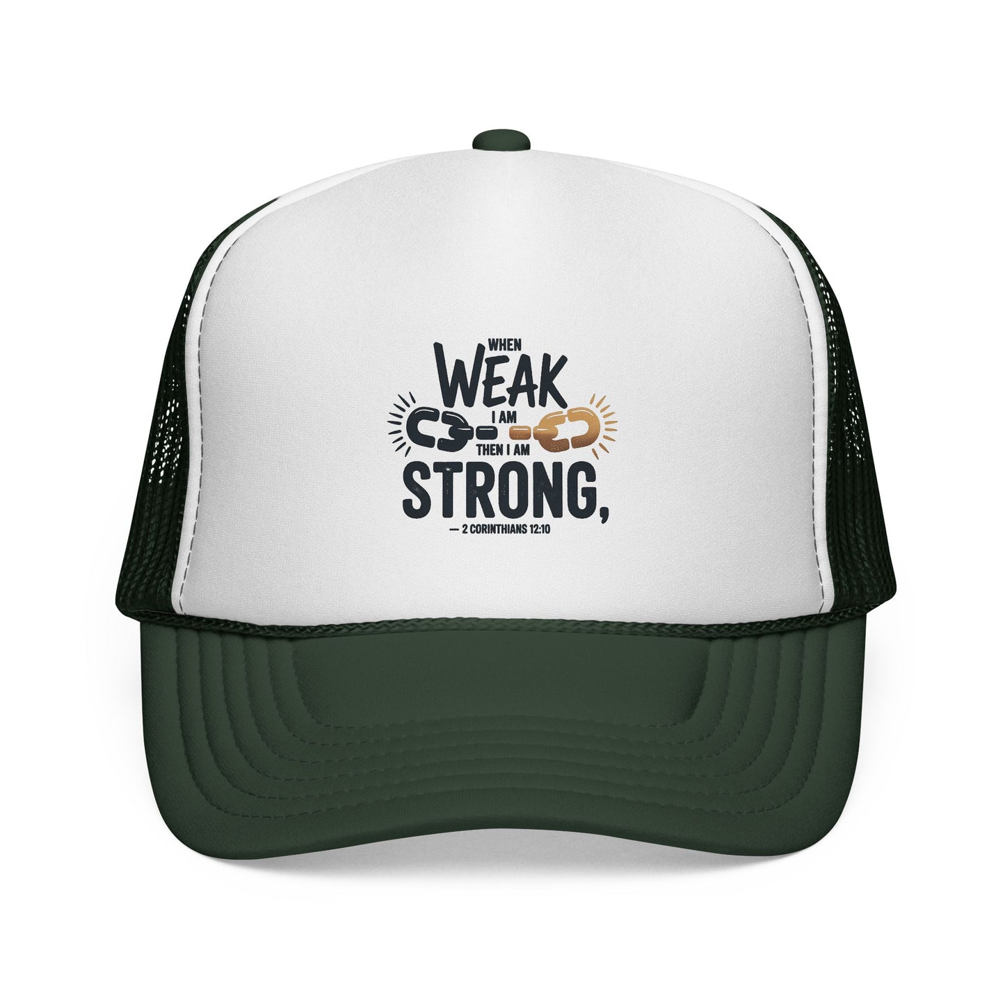 Empowering Trucker Cap - 'From Weak to Strong' Statement Hat
