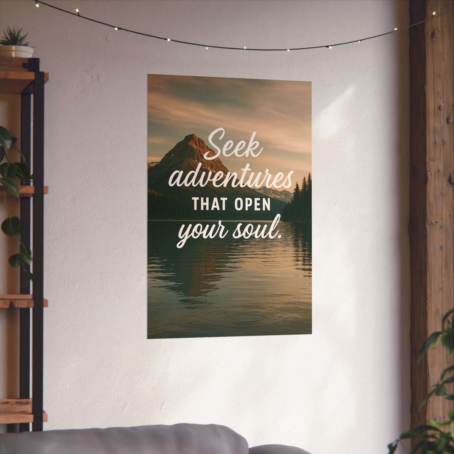 Adventure Wall Poster - "Seek Adventures That Open Your Soul"