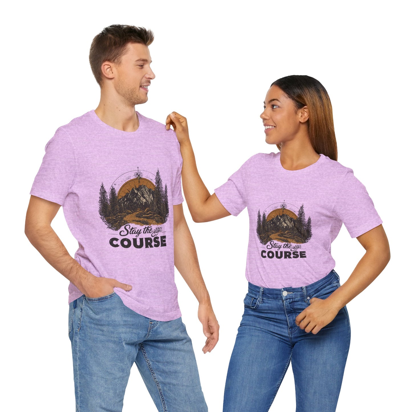 Stay the Course Mountain Tee - Unisex Jersey Short Sleeve Shirt