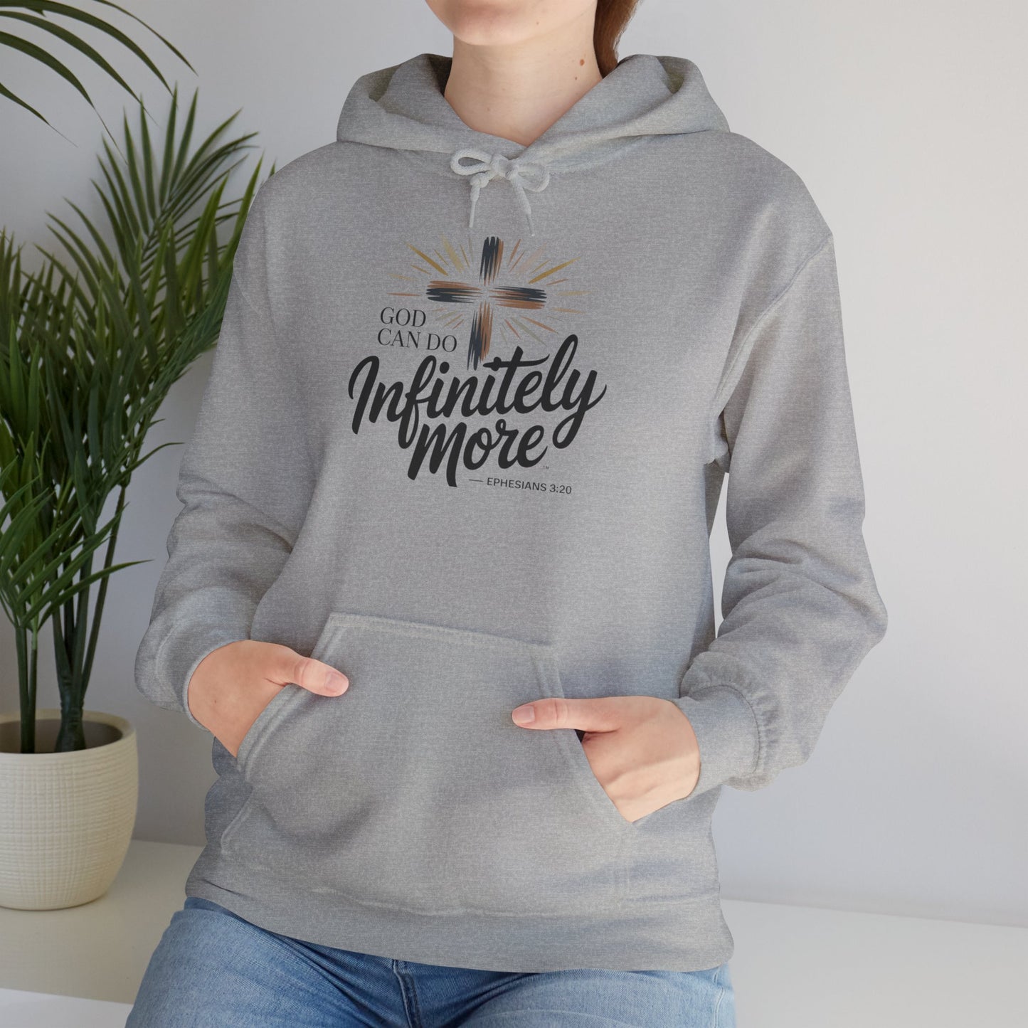 Infinity More Hooded Sweatshirt - Unisex Inspirational Pullover