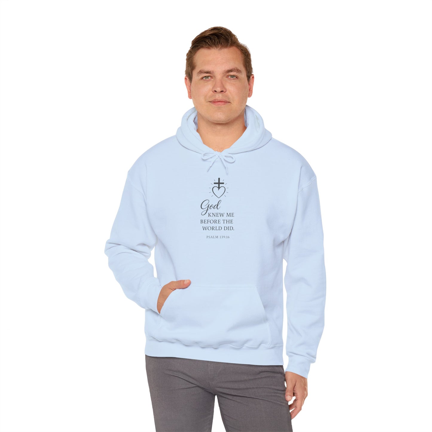 Faith-Inspired Unisex Hoodie with Inspirational Quote Psalm 139:16