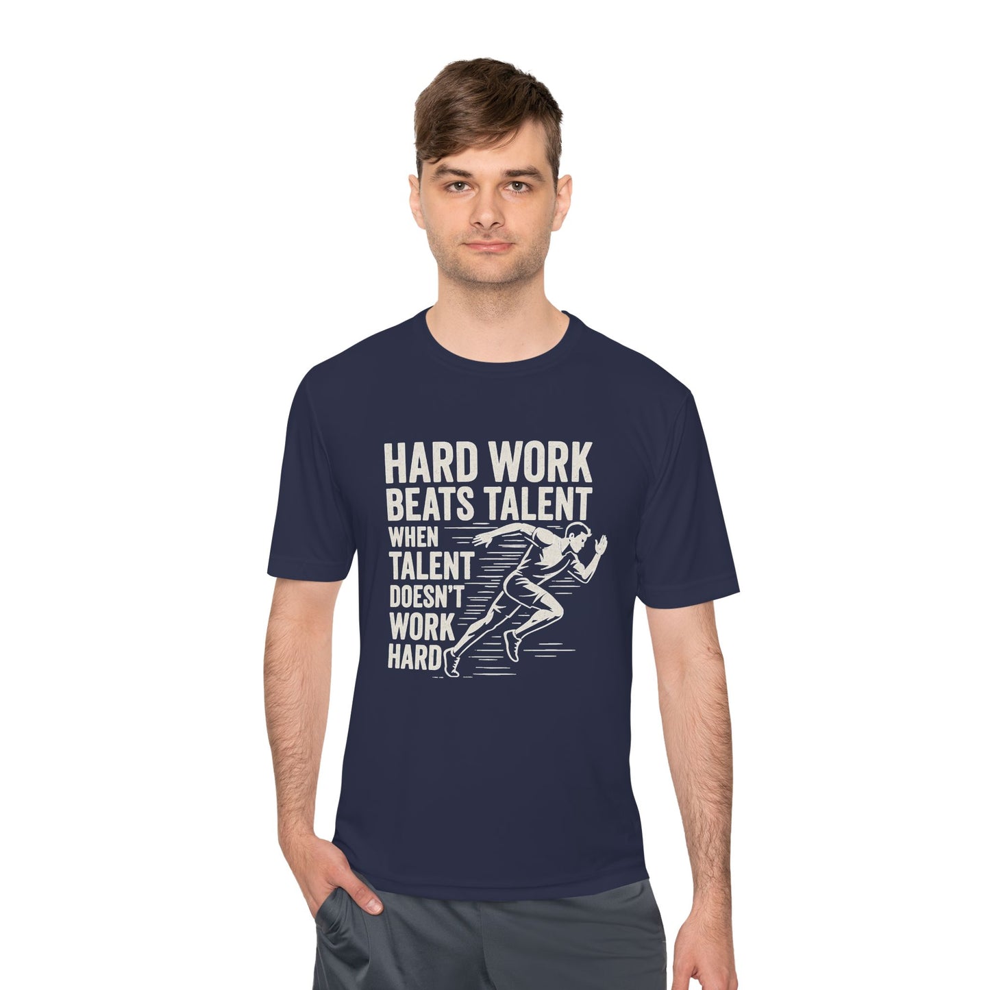 Hard Work Beats Talent Unisex Moisture Wicking Tee