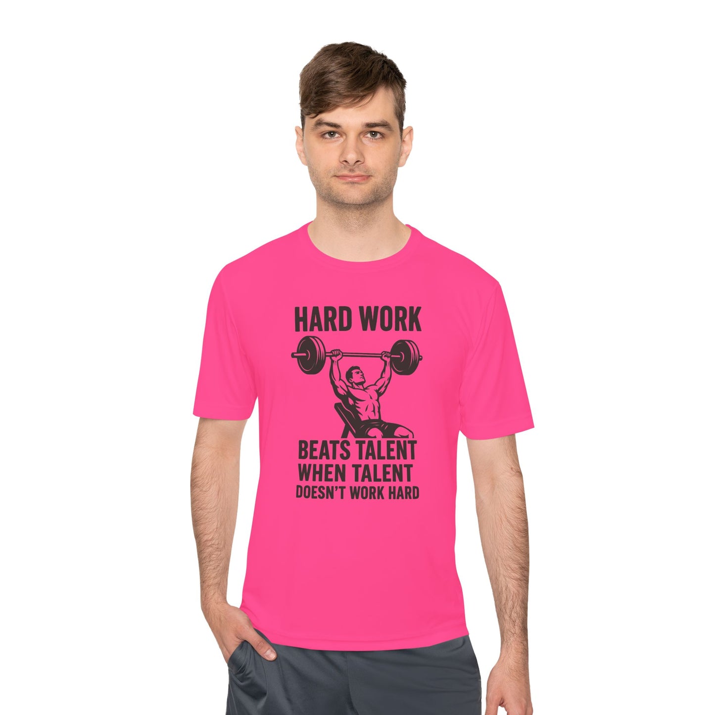 Hard Work Motivation Unisex Moisture Wicking Tee