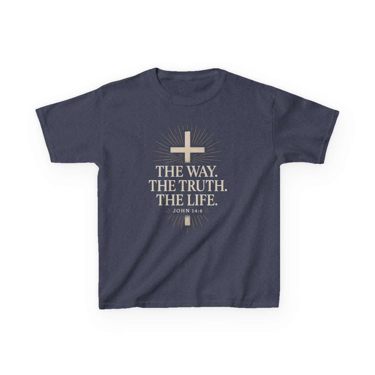 Kids Christian Faith Tee - "The Way, The Truth, The Life"