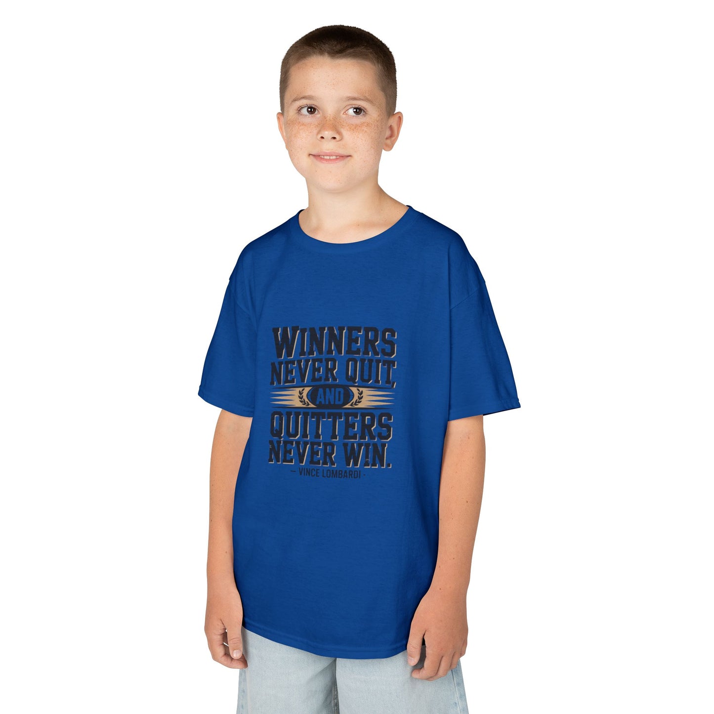Winners Never Quit Kids Tee