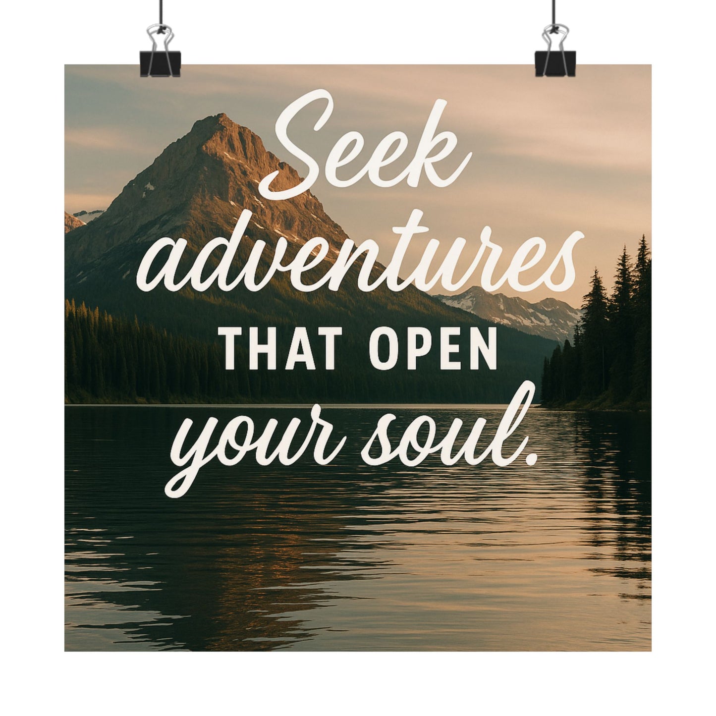 Adventure Wall Poster - "Seek Adventures That Open Your Soul"