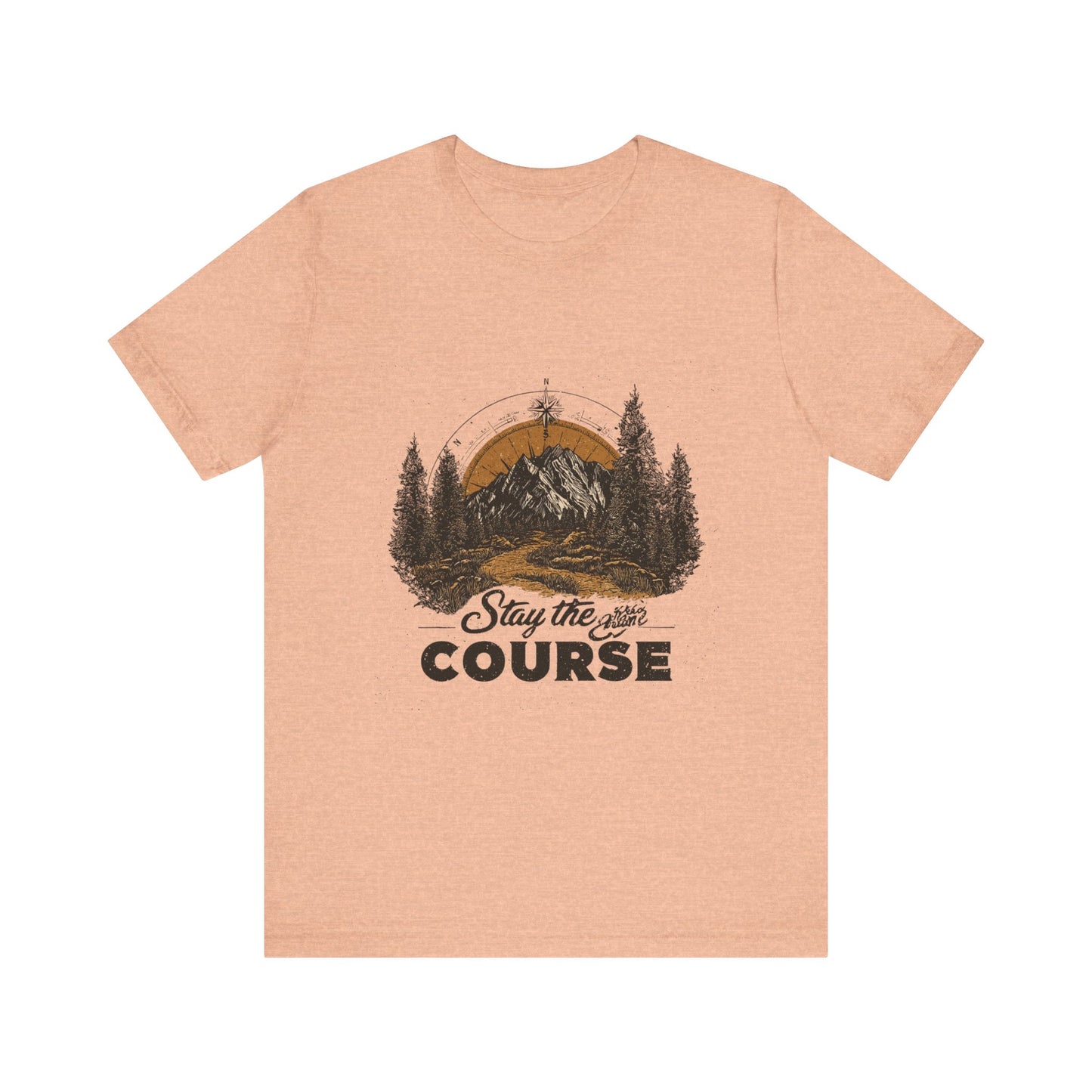 Stay the Course Mountain Tee - Unisex Jersey Short Sleeve Shirt