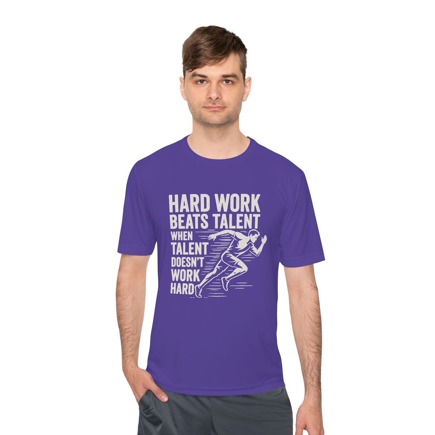 Hard Work Beats Talent Unisex Moisture Wicking Tee
