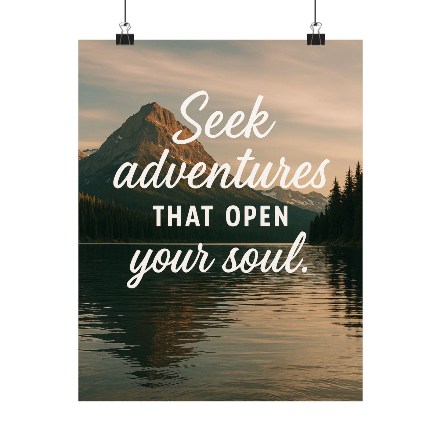 Adventure Wall Poster - "Seek Adventures That Open Your Soul"