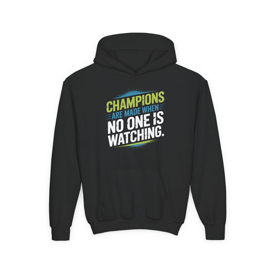 Champion Mindset Youth Hoodie - Inspirational Sports Sweatshirt