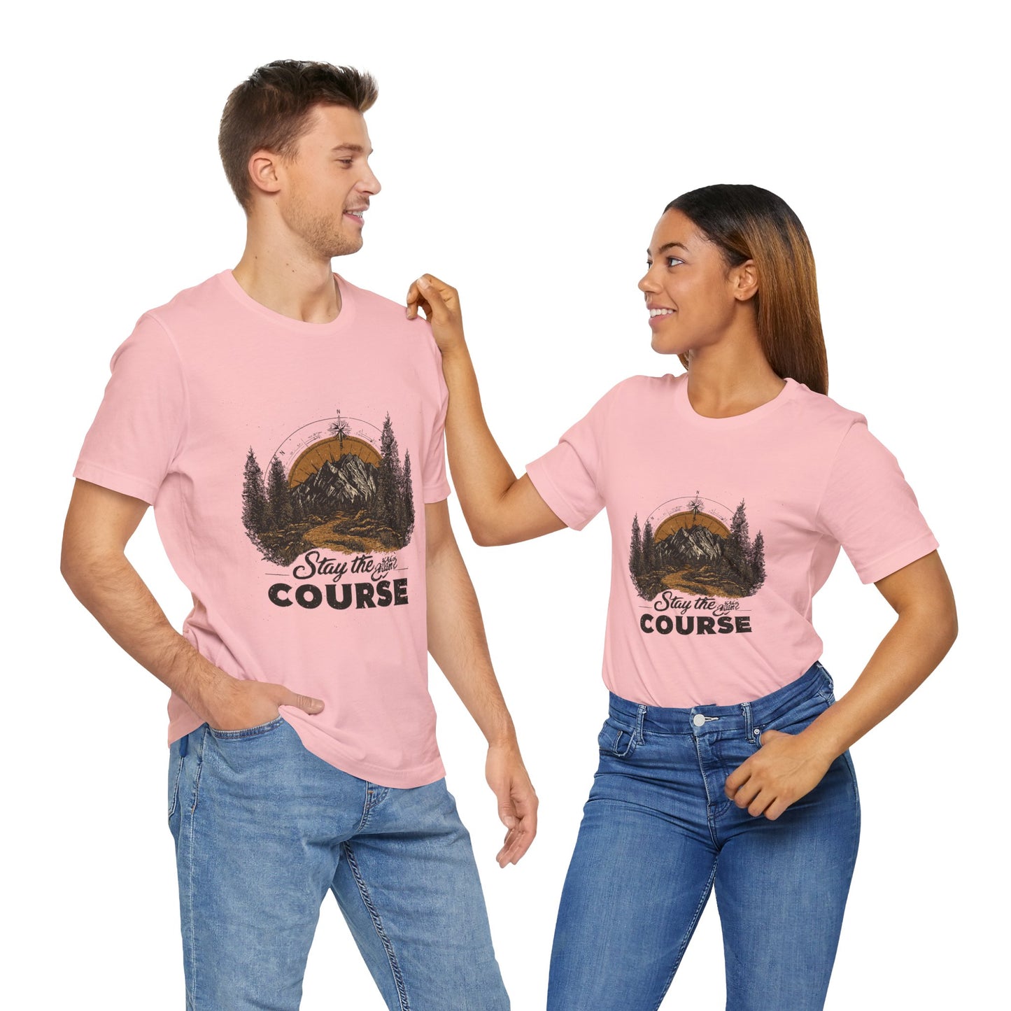 Stay the Course Mountain Tee - Unisex Jersey Short Sleeve Shirt