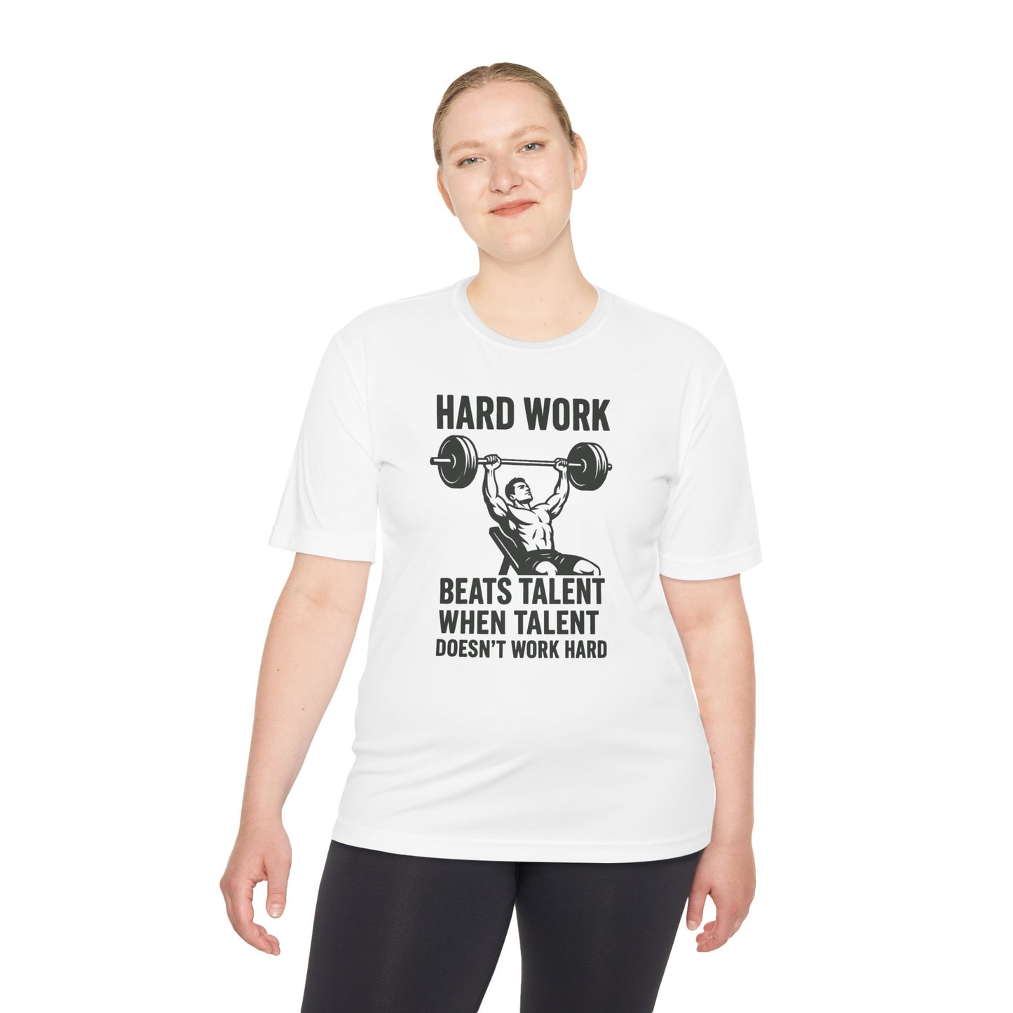 Hard Work Motivation Unisex Moisture Wicking Tee