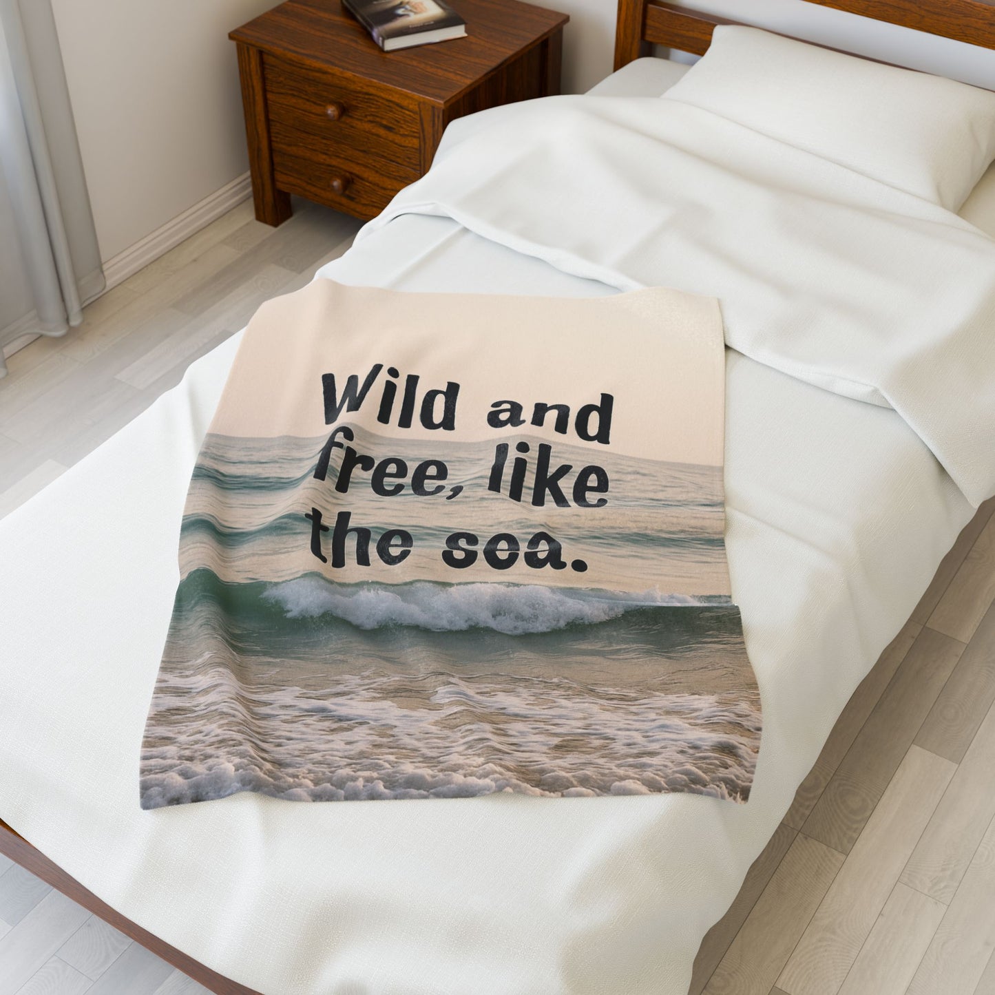 Wild and Free Velveteen Plush Blanket