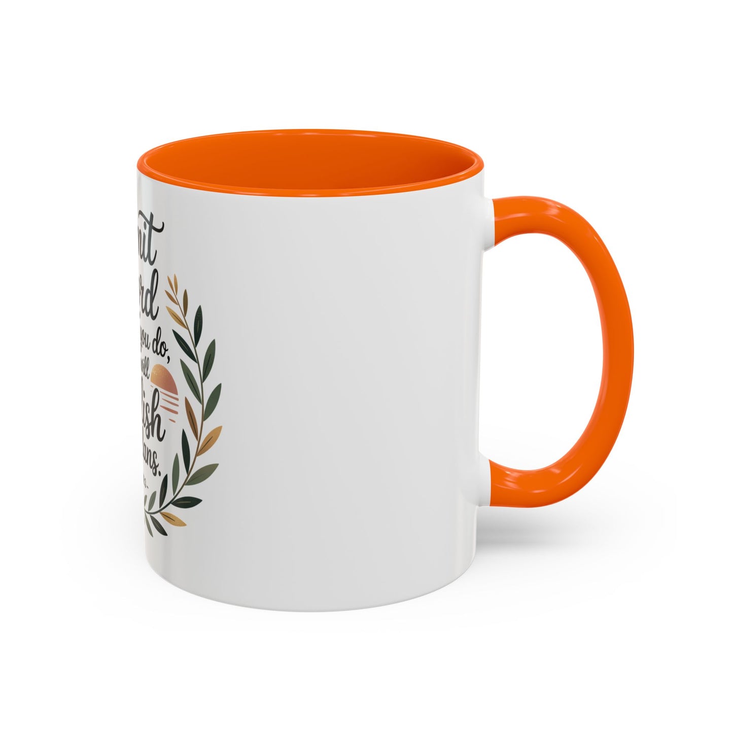 Inspirational Coffee Mug - 'Commit to the Lord' - 11 & 15 oz