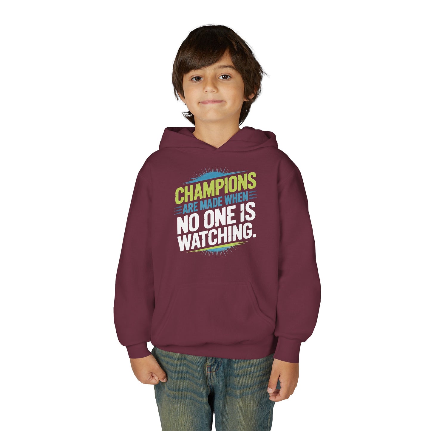 Champion Mindset Youth Hoodie - Inspirational Sports Sweatshirt