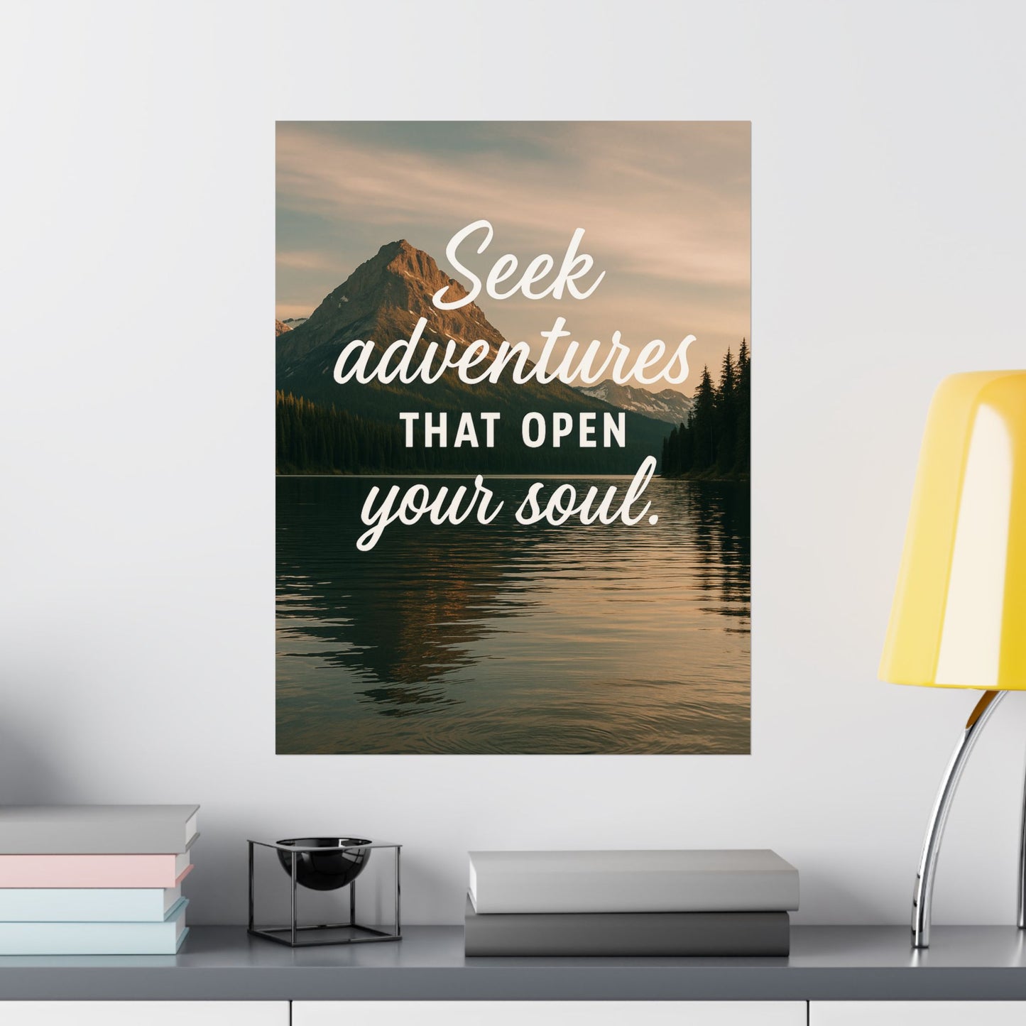 Adventure Wall Poster - "Seek Adventures That Open Your Soul"