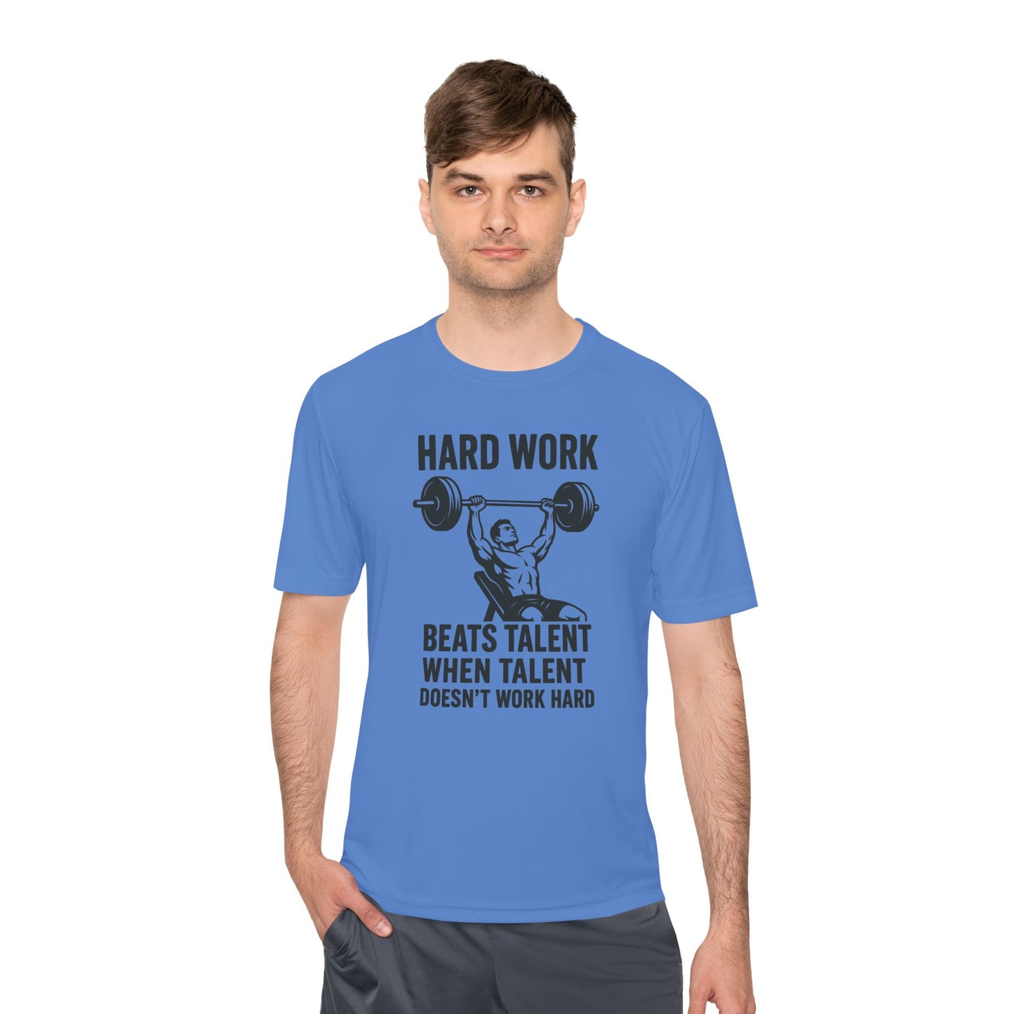 Hard Work Motivation Unisex Moisture Wicking Tee