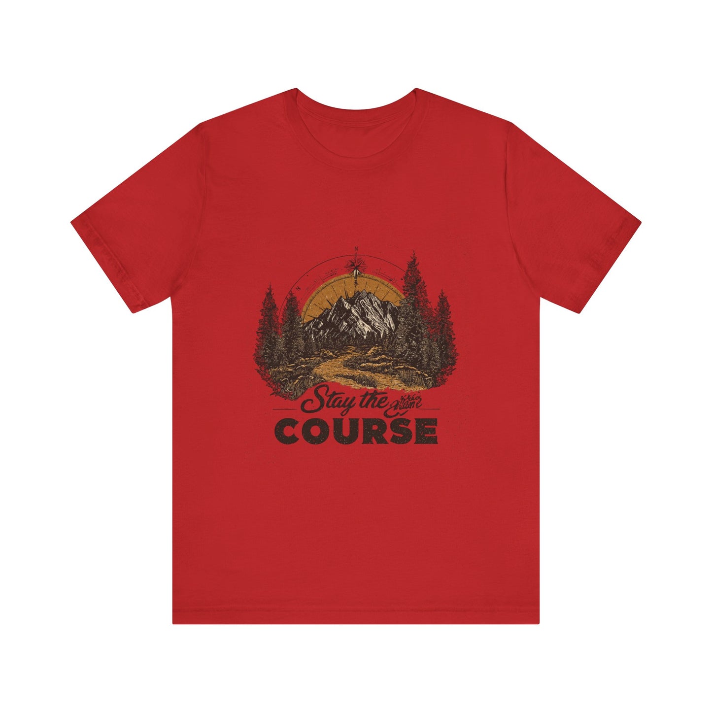 Stay the Course Mountain Tee - Unisex Jersey Short Sleeve Shirt