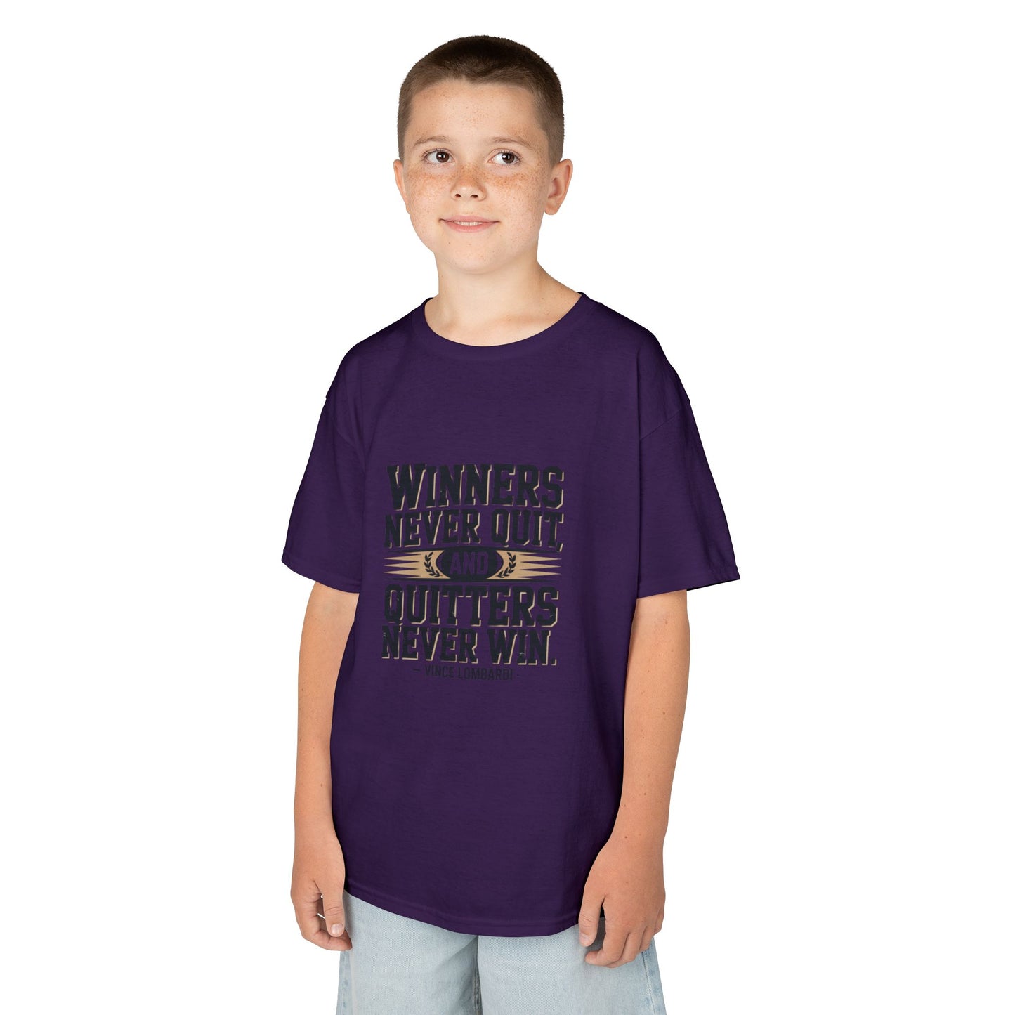 Winners Never Quit Kids Tee