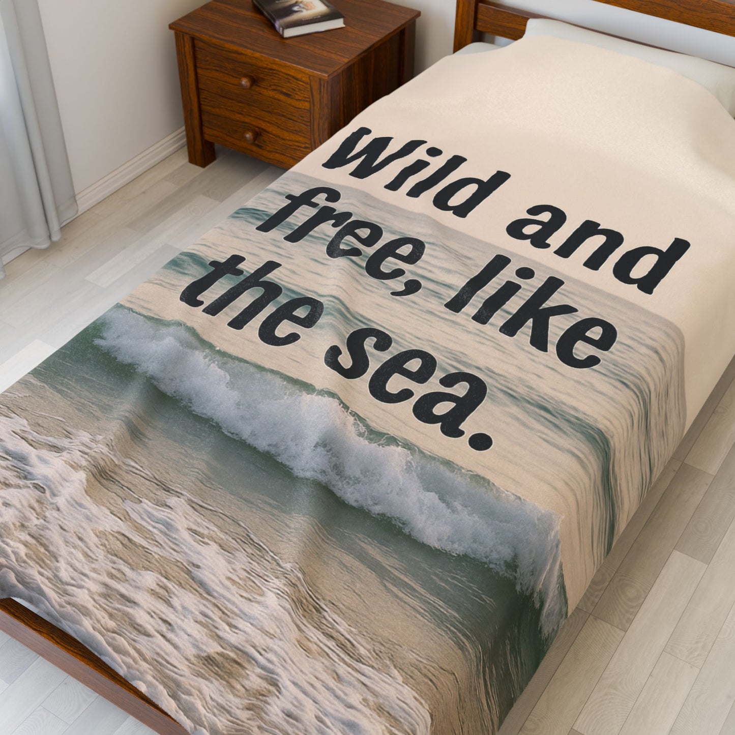 Wild and Free Velveteen Plush Blanket