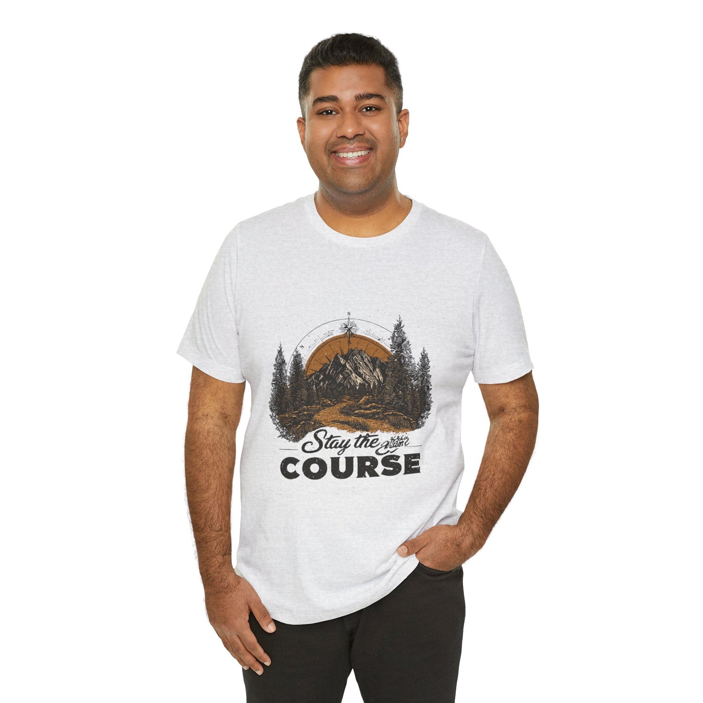 Stay the Course Mountain Tee - Unisex Jersey Short Sleeve Shirt
