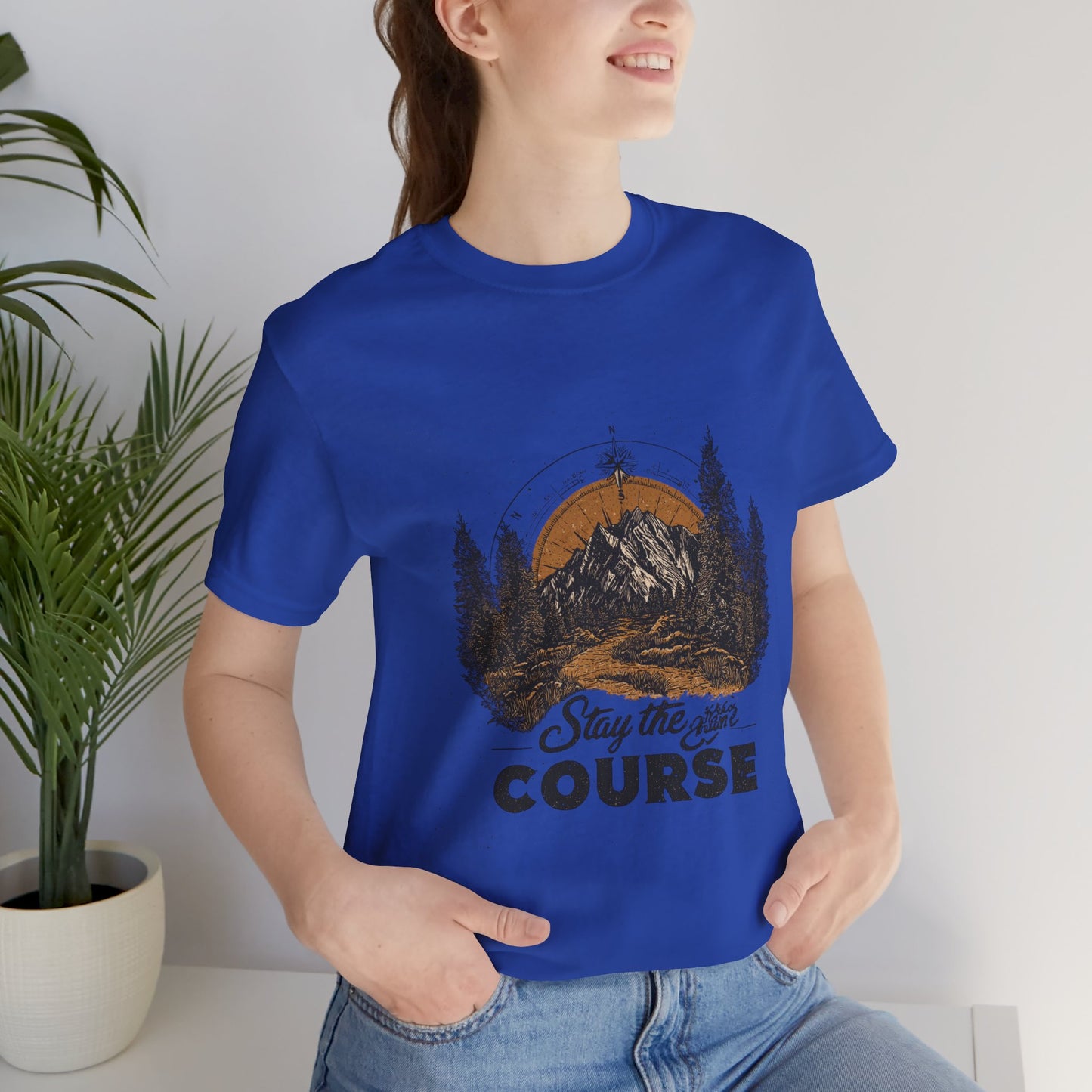 Stay the Course Mountain Tee - Unisex Jersey Short Sleeve Shirt