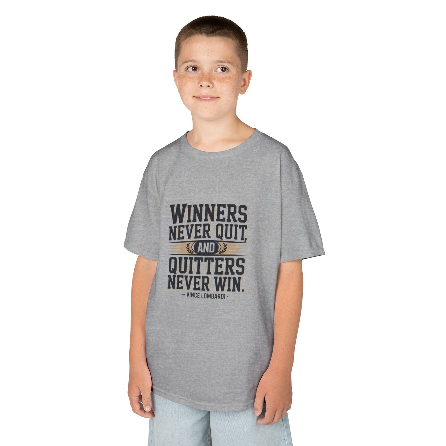 Winners Never Quit Kids Tee