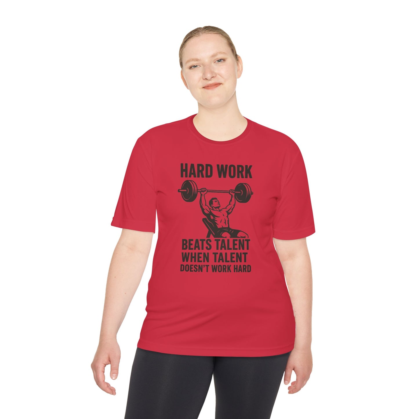Hard Work Motivation Unisex Moisture Wicking Tee